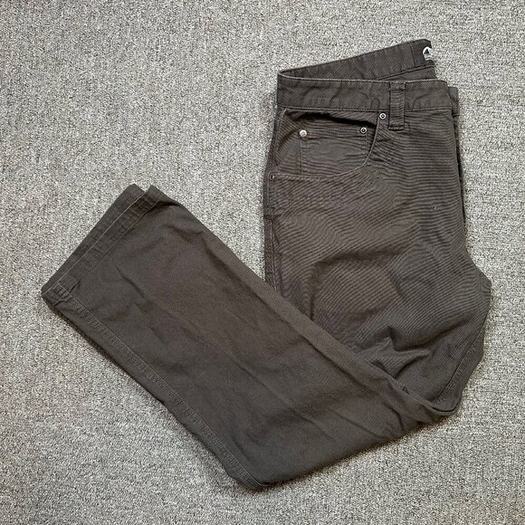 Mountain Khakis Charcoal Grey Men's Work Canvas Duck Pants Classic Fit 35 X 30 - Picture 1 of 7